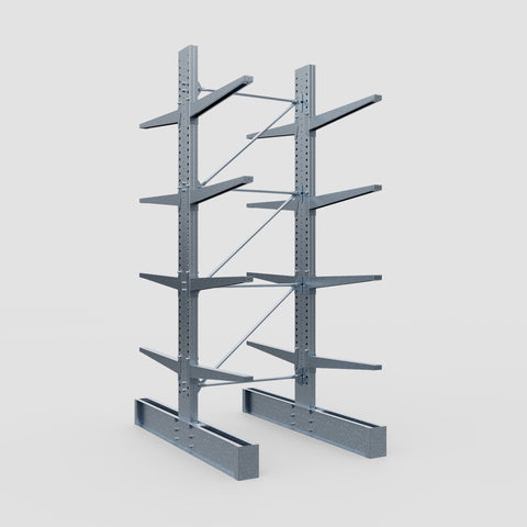 Cantilever Rack - Double Sided - Super Heavy Duty - Hot Dip Galvanized - Full Bay - Height 4267mm