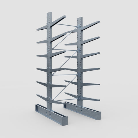 Cantilever Rack - Double Sided - Super Heavy Duty - Hot Dip Galvanized - Full Bay - Height 4267mm