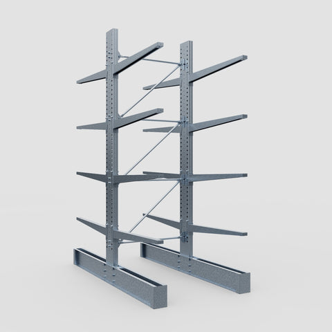 Cantilever Rack - Double Sided - Super Heavy Duty - Hot Dip Galvanized - Full Bay - Height 4267mm