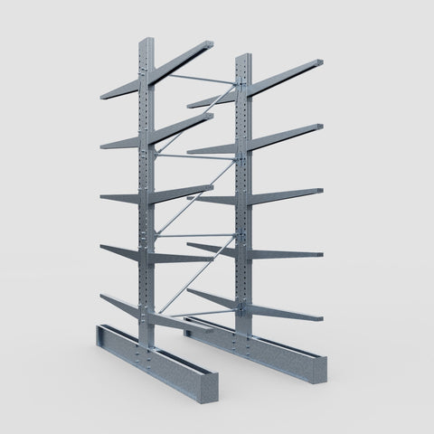Cantilever Rack - Double Sided - Super Heavy Duty - Hot Dip Galvanized - Full Bay - Height 4267mm