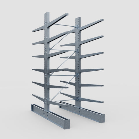 Cantilever Rack - Double Sided - Super Heavy Duty - Hot Dip Galvanized - Full Bay - Height 4267mm