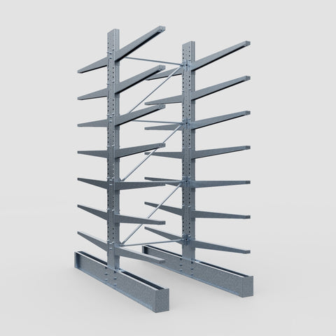 Cantilever Rack - Double Sided - Super Heavy Duty - Hot Dip Galvanized - Full Bay - Height 4267mm