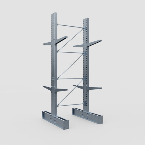 Cantilever Rack - Double Sided - Super Heavy Duty - Hot Dip Galvanized - Full Bay - Height 4267mm
