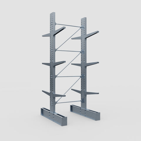 Cantilever Rack - Double Sided - Super Heavy Duty - Hot Dip Galvanized - Full Bay - Height 4267mm