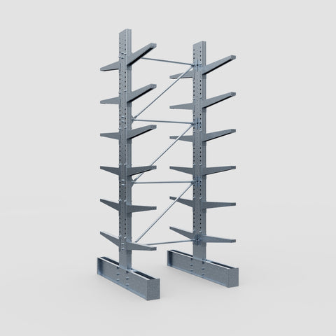 Cantilever Rack - Double Sided - Super Heavy Duty - Hot Dip Galvanized - Full Bay - Height 4267mm