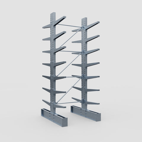 Cantilever Rack - Double Sided - Super Heavy Duty - Hot Dip Galvanized - Full Bay - Height 4267mm