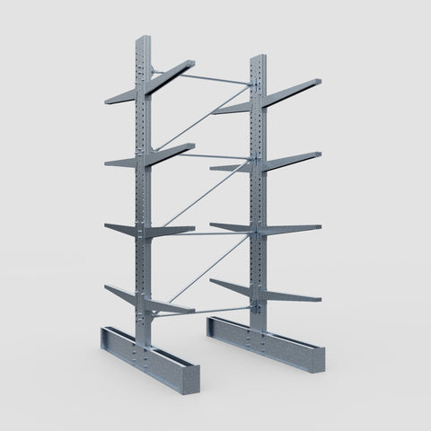 Cantilever Rack - Double Sided - Super Heavy Duty - Hot Dip Galvanized - Full Bay - Height 4267mm