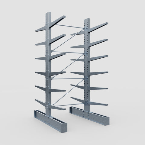 Cantilever Rack - Double Sided - Super Heavy Duty - Hot Dip Galvanized - Full Bay - Height 4267mm