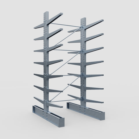 Cantilever Rack - Double Sided - Super Heavy Duty - Hot Dip Galvanized - Full Bay - Height 4267mm