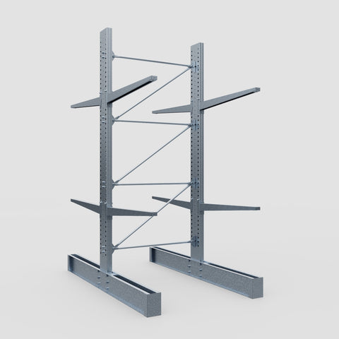 Cantilever Rack - Double Sided - Super Heavy Duty - Hot Dip Galvanized - Full Bay - Height 4267mm