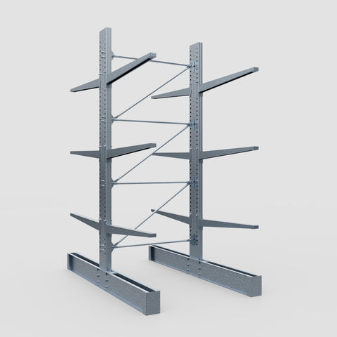 Cantilever Rack - Double Sided - Super Heavy Duty - Hot Dip Galvanized - Full Bay - Height 4267mm