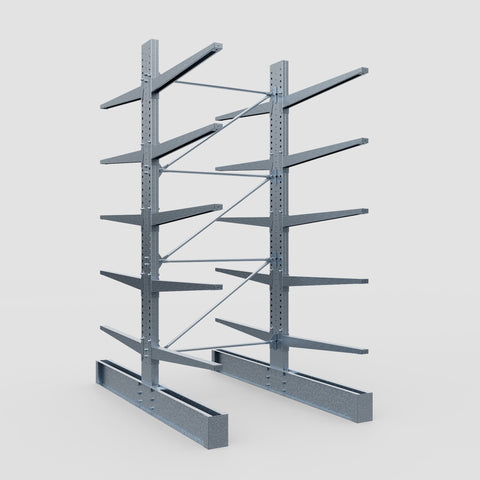 Cantilever Rack - Double Sided - Super Heavy Duty - Hot Dip Galvanized - Full Bay - Height 4267mm