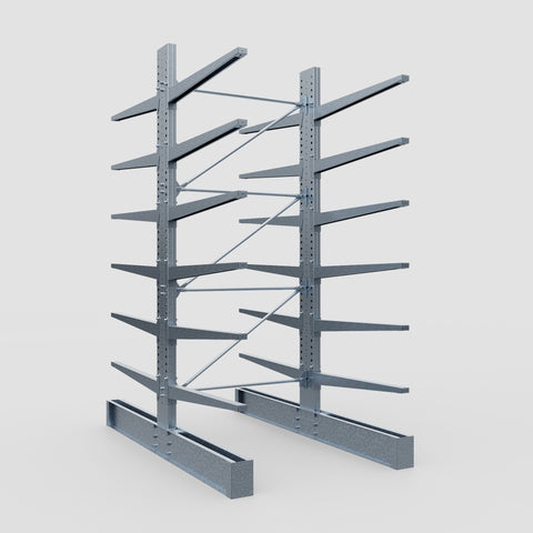 Cantilever Rack - Double Sided - Super Heavy Duty - Hot Dip Galvanized - Full Bay - Height 4267mm