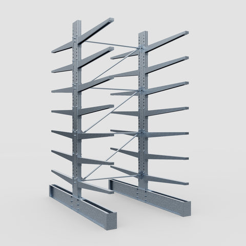 Cantilever Rack - Double Sided - Super Heavy Duty - Hot Dip Galvanized - Full Bay - Height 4267mm
