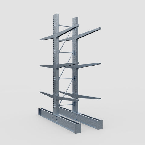 Cantilever Rack - Double Sided - Super Heavy Duty - Hot Dip Galvanized - Full Bay - Height 4267mm
