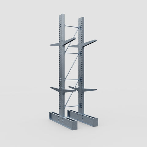 Cantilever Rack - Double Sided - Super Heavy Duty - Hot Dip Galvanized - Full Bay - Height 4267mm
