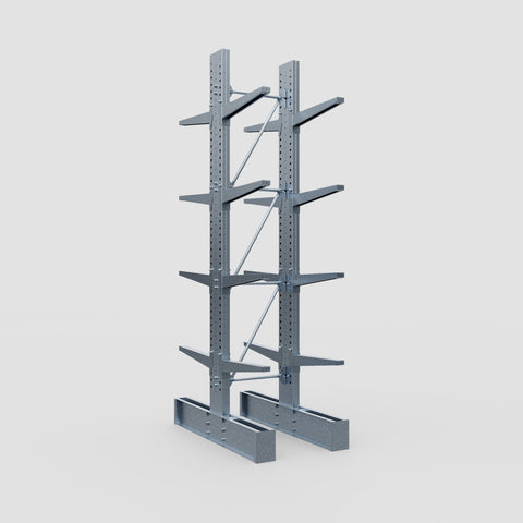 Cantilever Rack - Double Sided - Super Heavy Duty - Hot Dip Galvanized - Full Bay - Height 4267mm