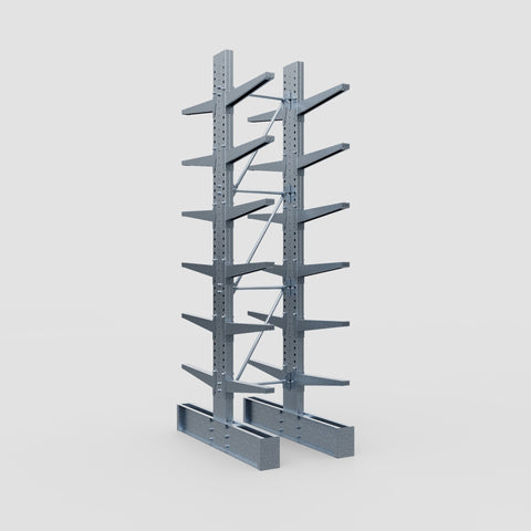 Cantilever Rack - Double Sided - Super Heavy Duty - Hot Dip Galvanized - Full Bay - Height 4267mm