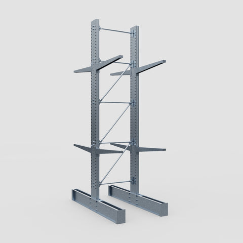 Cantilever Rack - Double Sided - Super Heavy Duty - Hot Dip Galvanized - Full Bay - Height 4877mm