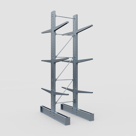 Cantilever Rack - Double Sided - Super Heavy Duty - Hot Dip Galvanized - Full Bay - Height 4877mm