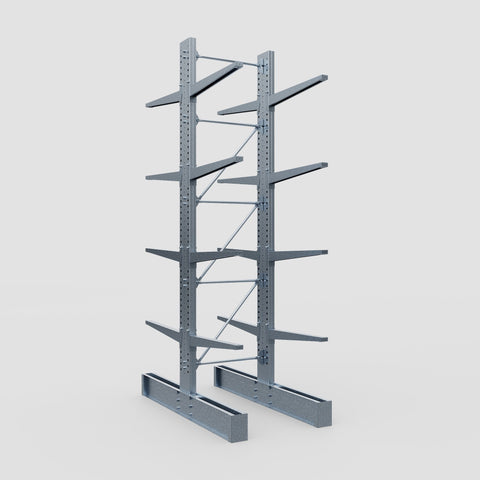 Cantilever Rack - Double Sided - Super Heavy Duty - Hot Dip Galvanized - Full Bay - Height 4877mm