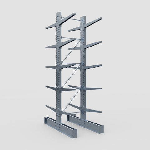 Cantilever Rack - Double Sided - Super Heavy Duty - Hot Dip Galvanized - Full Bay - Height 4877mm