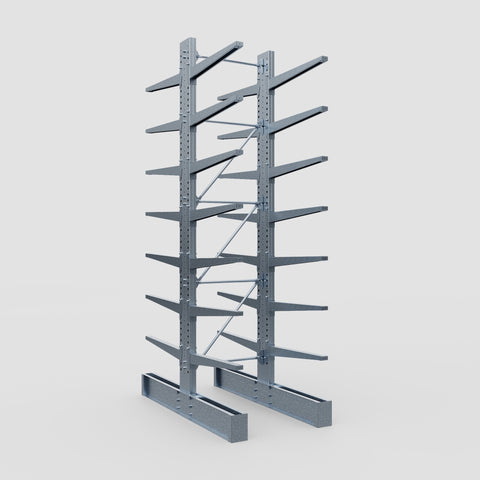 Cantilever Rack - Double Sided - Super Heavy Duty - Hot Dip Galvanized - Full Bay - Height 4877mm