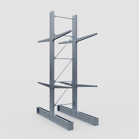 Cantilever Rack - Double Sided - Super Heavy Duty - Hot Dip Galvanized - Full Bay - Height 4877mm