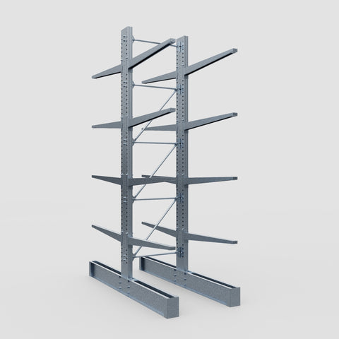 Cantilever Rack - Double Sided - Super Heavy Duty - Hot Dip Galvanized - Full Bay - Height 4877mm