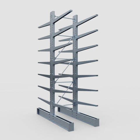 Cantilever Rack - Double Sided - Super Heavy Duty - Hot Dip Galvanized - Full Bay - Height 4877mm