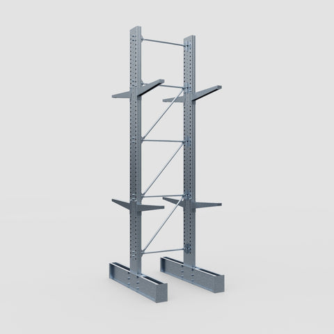 Cantilever Rack - Double Sided - Super Heavy Duty - Hot Dip Galvanized - Full Bay - Height 4877mm