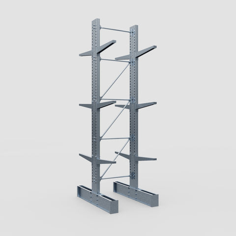 Cantilever Rack - Double Sided - Super Heavy Duty - Hot Dip Galvanized - Full Bay - Height 4877mm
