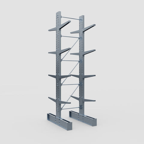 Cantilever Rack - Double Sided - Super Heavy Duty - Hot Dip Galvanized - Full Bay - Height 4877mm