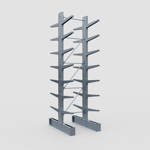 Cantilever Rack - Double Sided - Super Heavy Duty - Hot Dip Galvanized - Full Bay - Height 4877mm