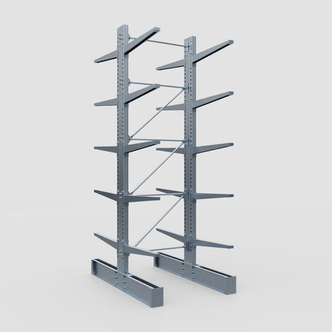 Cantilever Rack - Double Sided - Super Heavy Duty - Hot Dip Galvanized - Full Bay - Height 4877mm