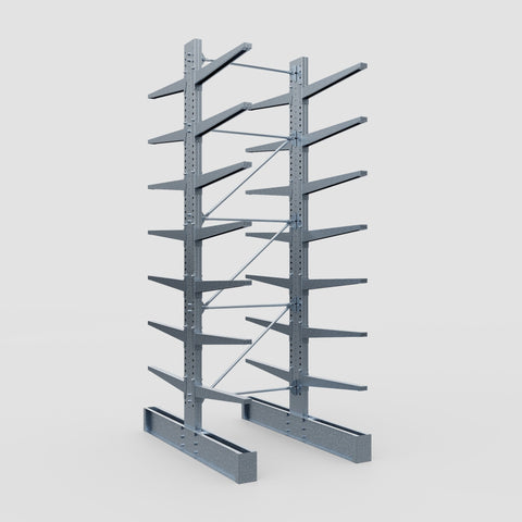Cantilever Rack - Double Sided - Super Heavy Duty - Hot Dip Galvanized - Full Bay - Height 4877mm