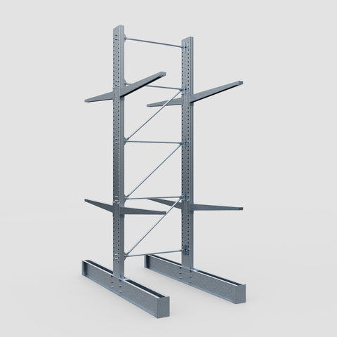 Cantilever Rack - Double Sided - Super Heavy Duty - Hot Dip Galvanized - Full Bay - Height 4877mm