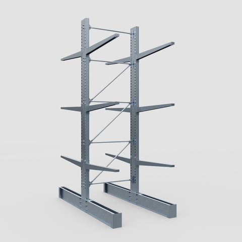 Cantilever Rack - Double Sided - Super Heavy Duty - Hot Dip Galvanized - Full Bay - Height 4877mm