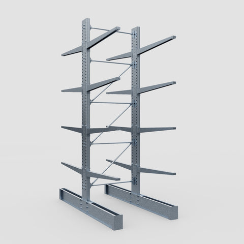 Cantilever Rack - Double Sided - Super Heavy Duty - Hot Dip Galvanized - Full Bay - Height 4877mm