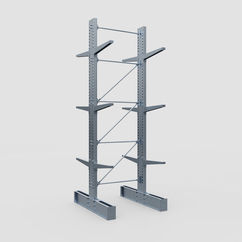 Cantilever Rack - Double Sided - Super Heavy Duty - Hot Dip Galvanized - Full Bay - Height 4877mm