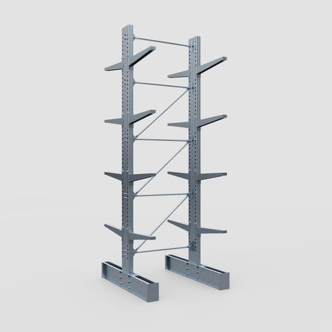 Cantilever Rack - Double Sided - Super Heavy Duty - Hot Dip Galvanized - Full Bay - Height 4877mm