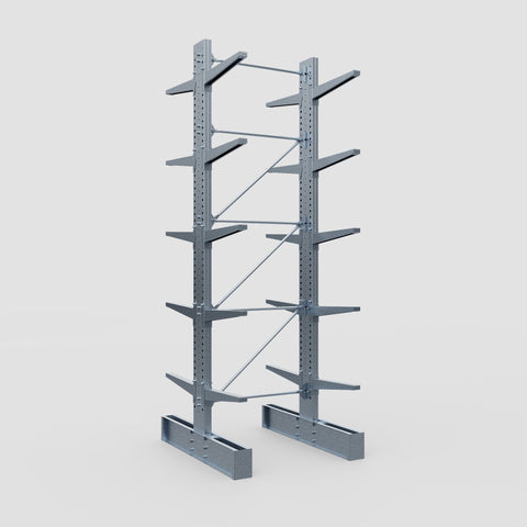 Cantilever Rack - Double Sided - Super Heavy Duty - Hot Dip Galvanized - Full Bay - Height 4877mm