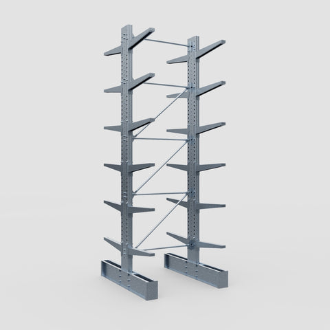 Cantilever Rack - Double Sided - Super Heavy Duty - Hot Dip Galvanized - Full Bay - Height 4877mm