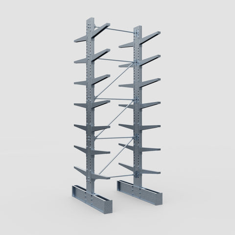 Cantilever Rack - Double Sided - Super Heavy Duty - Hot Dip Galvanized - Full Bay - Height 4877mm