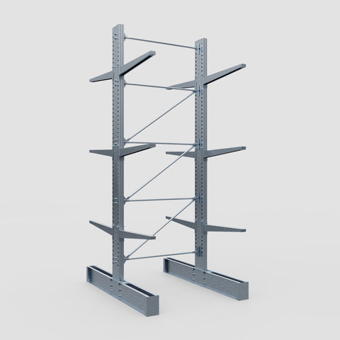 Cantilever Rack - Double Sided - Super Heavy Duty - Hot Dip Galvanized - Full Bay - Height 4877mm