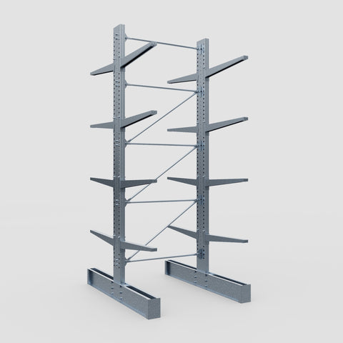 Cantilever Rack - Double Sided - Super Heavy Duty - Hot Dip Galvanized - Full Bay - Height 4877mm