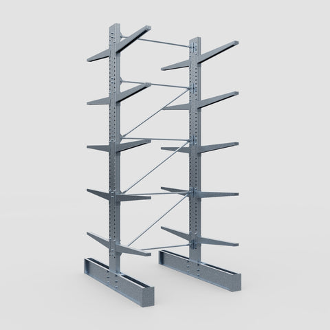 Cantilever Rack - Double Sided - Super Heavy Duty - Hot Dip Galvanized - Full Bay - Height 4877mm