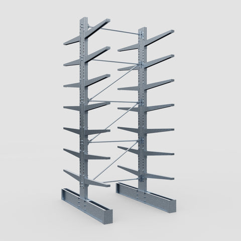 Cantilever Rack - Double Sided - Super Heavy Duty - Hot Dip Galvanized - Full Bay - Height 4877mm