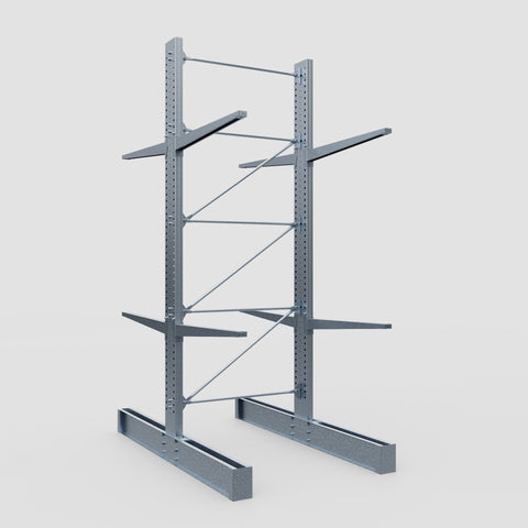 Cantilever Rack - Double Sided - Super Heavy Duty - Hot Dip Galvanized - Full Bay - Height 4877mm