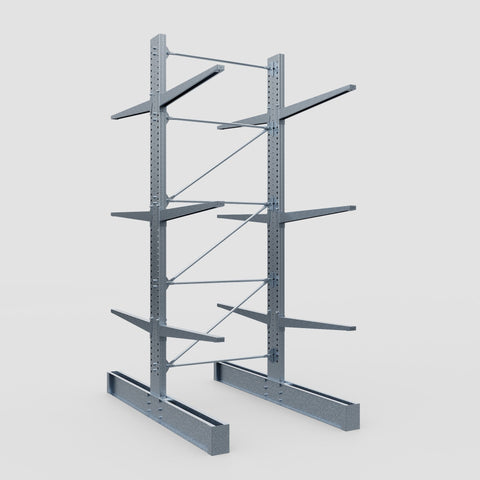 Cantilever Rack - Double Sided - Super Heavy Duty - Hot Dip Galvanized - Full Bay - Height 4877mm